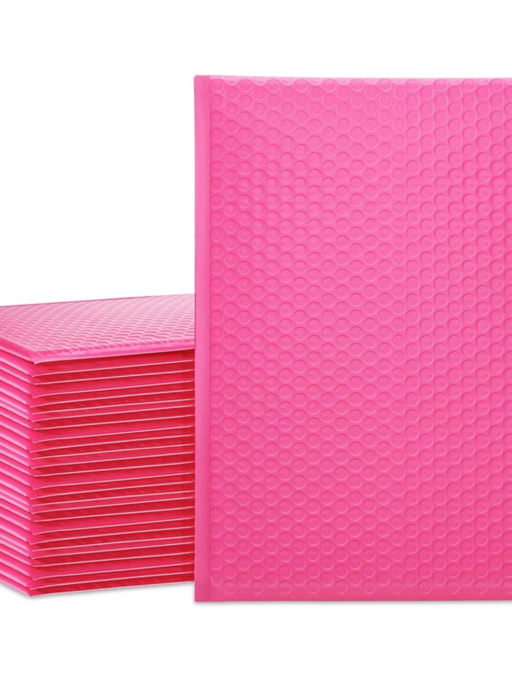 Bubble Mailers 10.5x16" Hot Pink 25 Pack Usable Size 10.5x15" Padded
